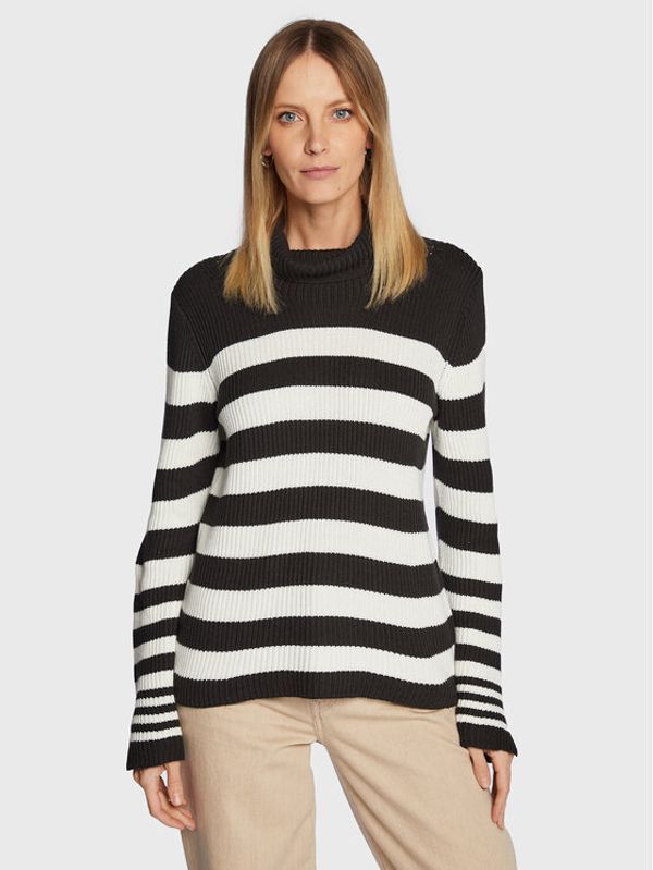 ICHI ICHI Поло Pilar 20117136 Черен Regular Fit