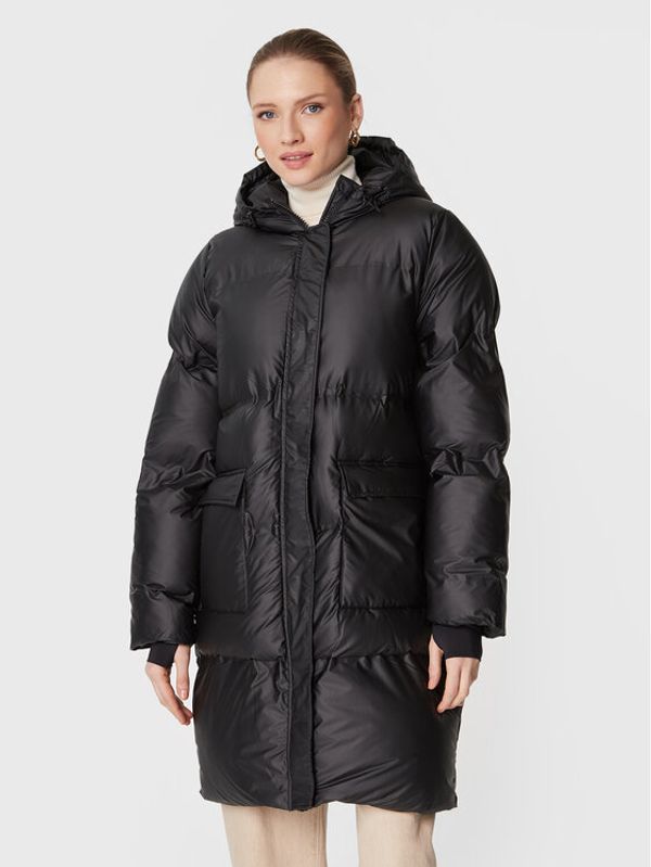 ICHI ICHI Пухено яке Faunus 20114839 Черен Regular Fit