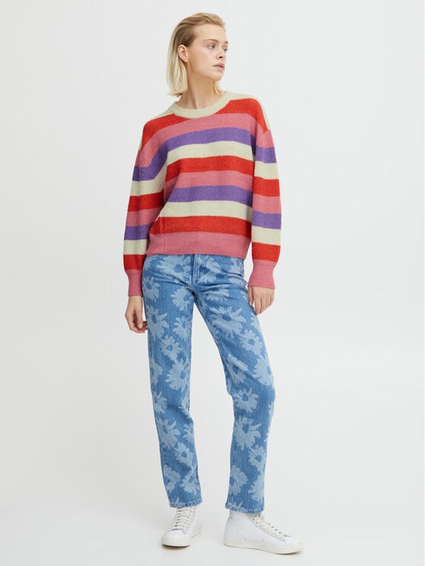 ICHI ICHI Пуловер 20117930 Цветен Regular Fit