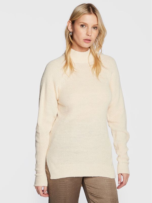 ICHI ICHI Пуловер Marat 20110409 Бежов Regular Fit