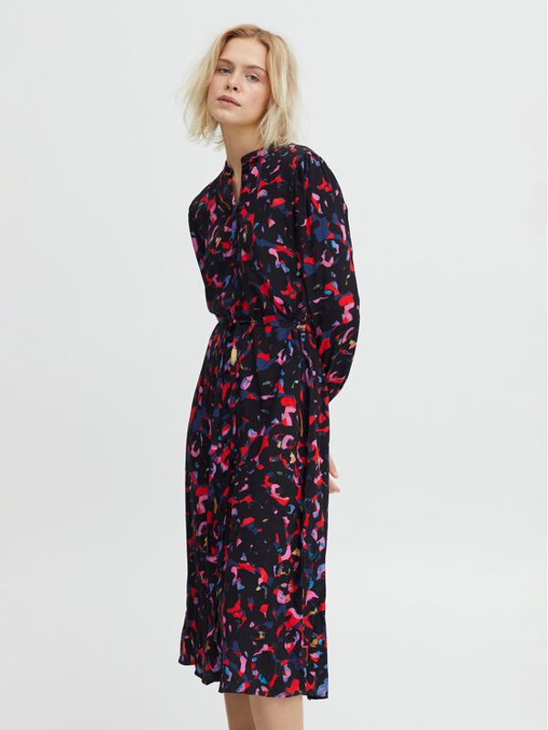 ICHI ICHI Рокля тип риза 20118025 Червен Regular Fit