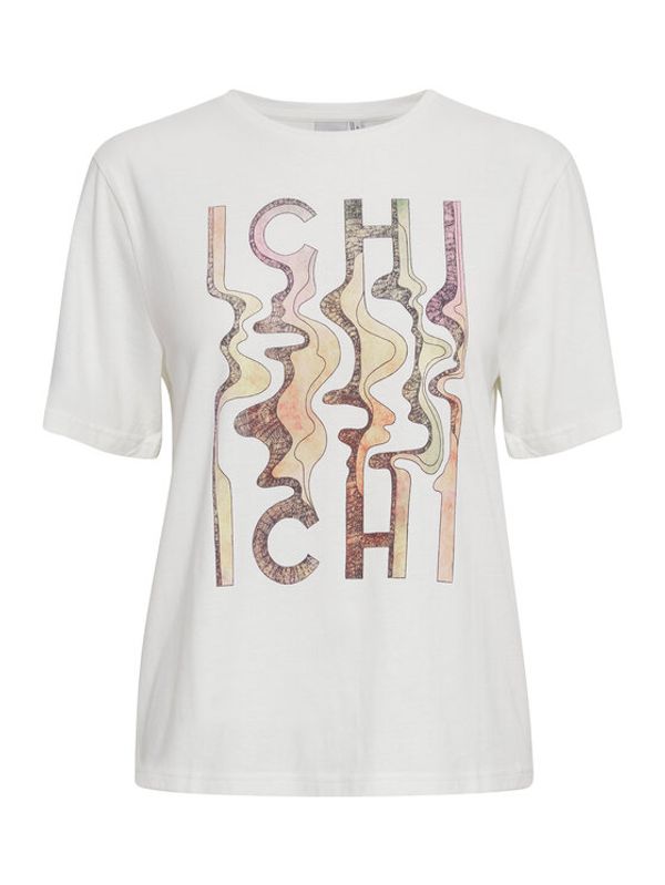 ICHI ICHI Тишърт 20118311 Бял Regular Fit