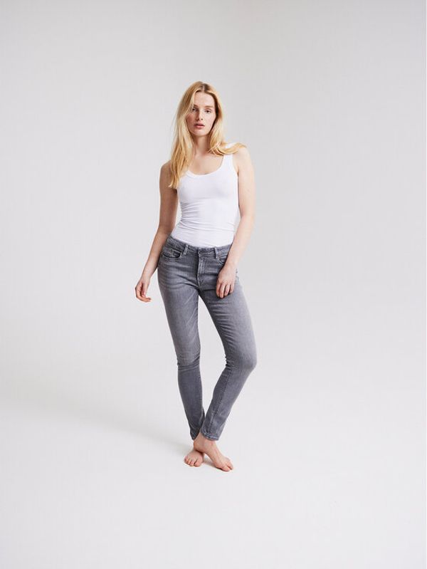 ICHI ICHI топ 20101231 Бял Slim Fit