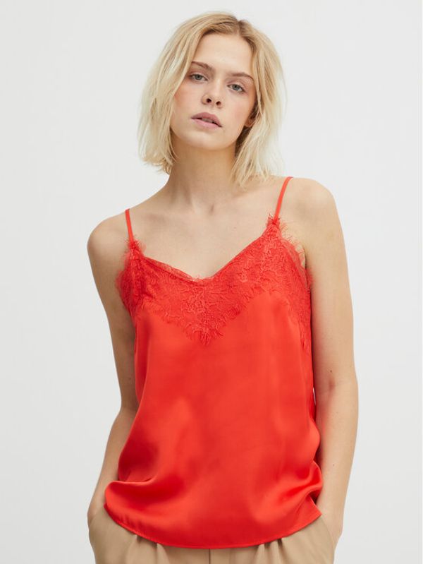 ICHI ICHI топ 20108905 Червен Regular Fit