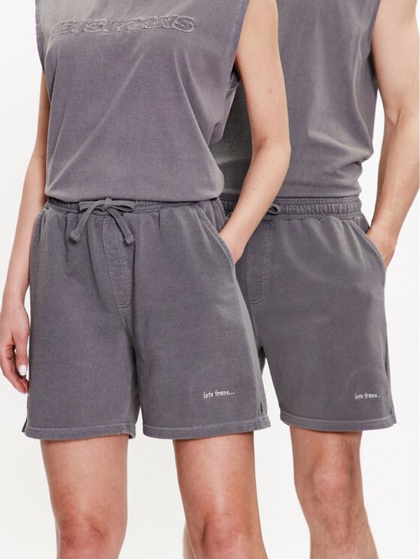 iets frans… iets frans… Спортни шорти IF WASHED 74794736 Черен Loose Fit