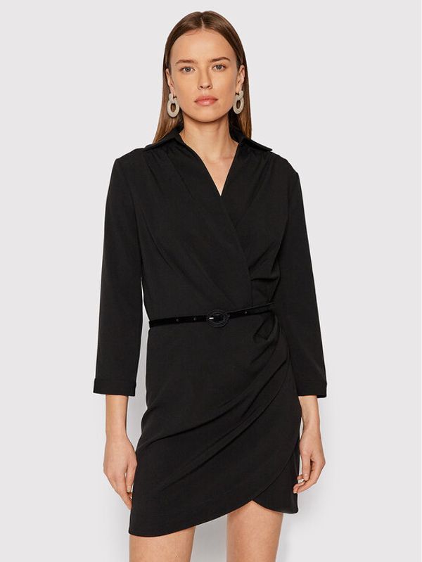 Imperial Imperial Ежедневна рокля ACEKCME Черен Slim Fit