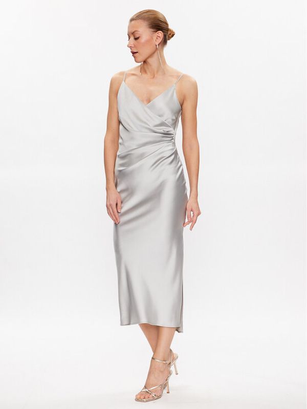 Imperial Imperial Коктейлна рокля AB5MFBA Сив Regular Fit