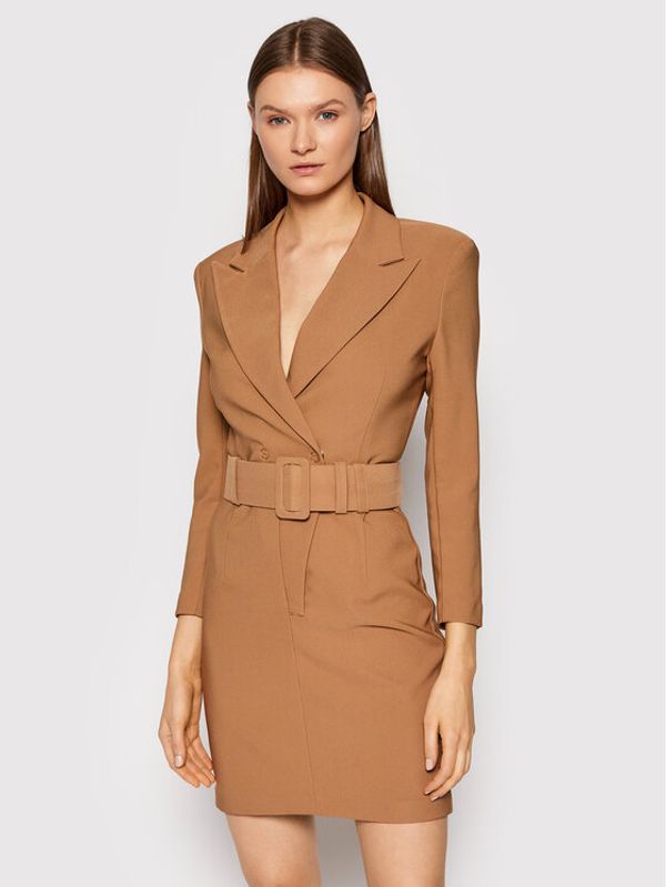 Imperial Imperial Коктейлна рокля AB8WCNWC Кафяв Slim Fit