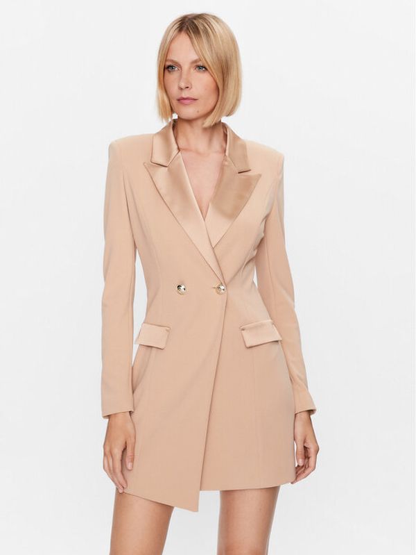 Imperial Imperial Коктейлна рокля ACKFFAW Бежов Regular Fit