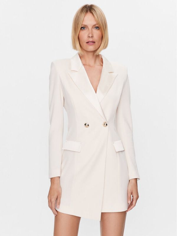 Imperial Imperial Коктейлна рокля ACKFFAW Екрю Regular Fit