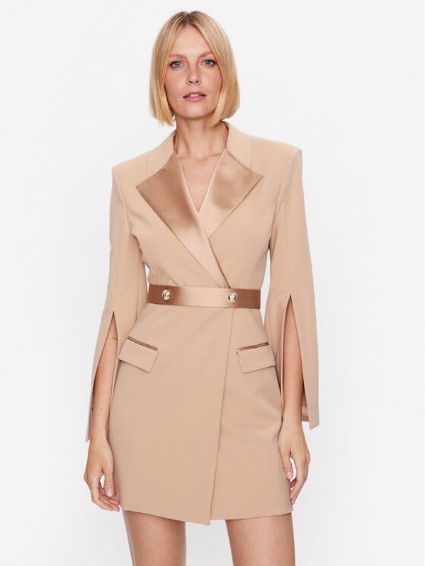 Imperial Imperial Коктейлна рокля ADAZFAWC Бежов Regular Fit