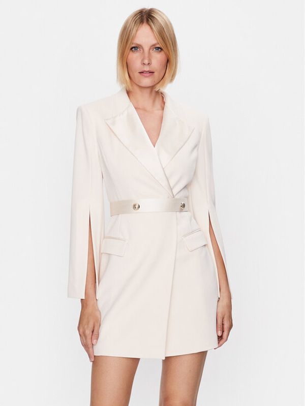 Imperial Imperial Коктейлна рокля ADAZFAWC Екрю Regular Fit