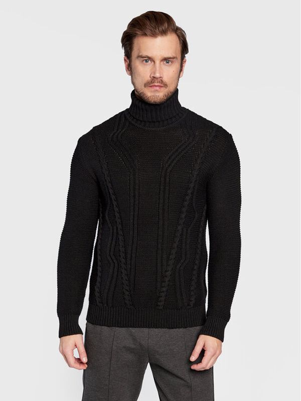 Imperial Imperial Поло M3614BULU Черен Regular Fit