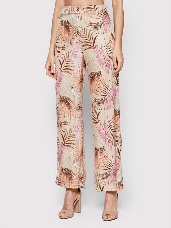 Imperial Imperial Текстилни панталони P3K9DKM Бежов Relaxed Fit