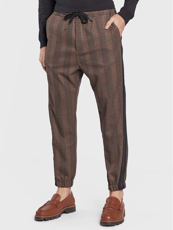 Imperial Imperial Текстилни панталони PD3FEBR Кафяв Regular Fit