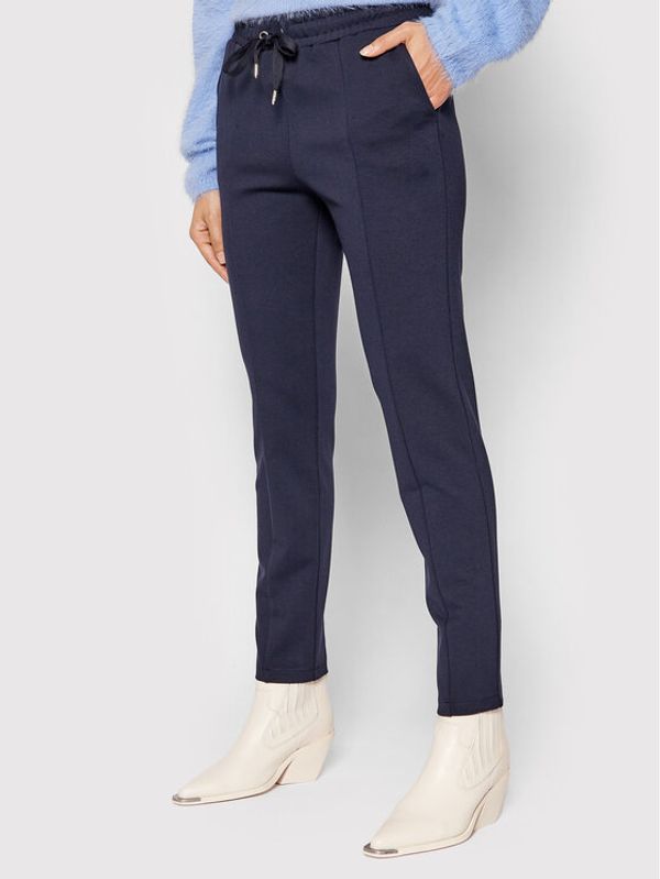 Imperial Imperial Текстилни панталони PTU9CBQ Тъмносин Regular Fit