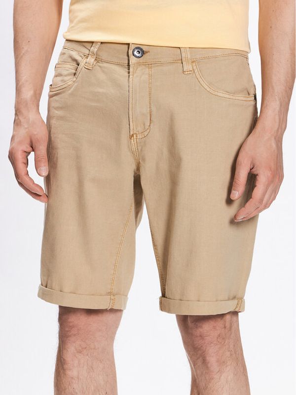 INDICODE INDICODE Дънкови шорти Ayman 70-577 Кафяв Regular Fit