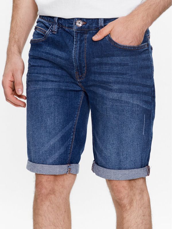 INDICODE INDICODE Дънкови шорти Kaden 70-100 Тъмносин Regular Fit