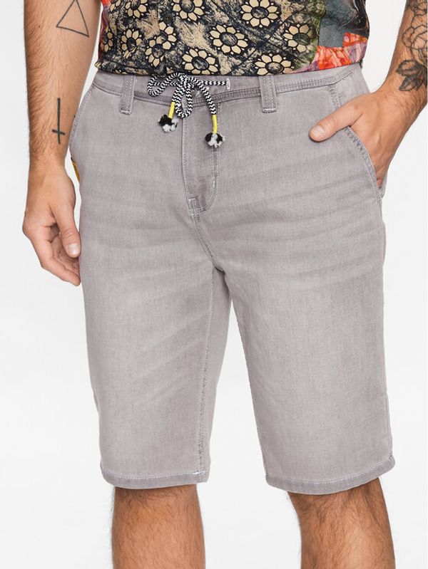 INDICODE INDICODE Дънкови шорти Ramon 70-541 Сив Regular Fit