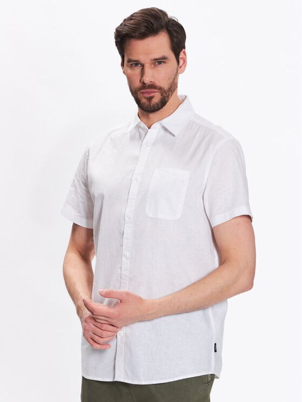 INDICODE INDICODE Риза Glow 20-316 Бял Regular Fit