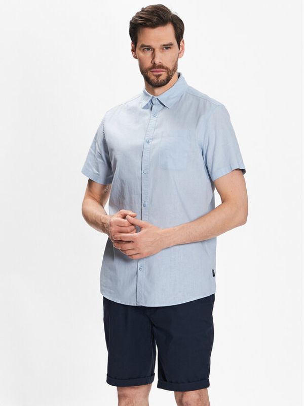 INDICODE INDICODE Риза Glow 20-316 Син Regular Fit