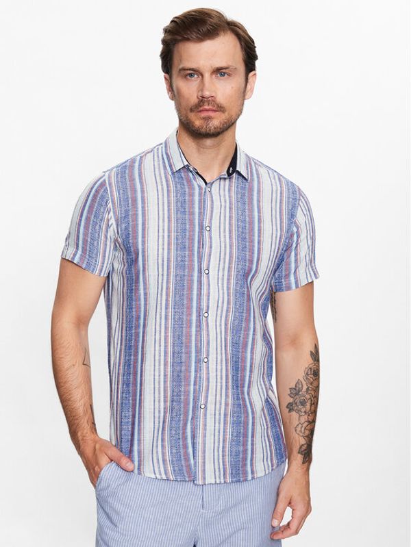 INDICODE INDICODE Риза Tremaine 20-366 Тъмносин Regular Fit