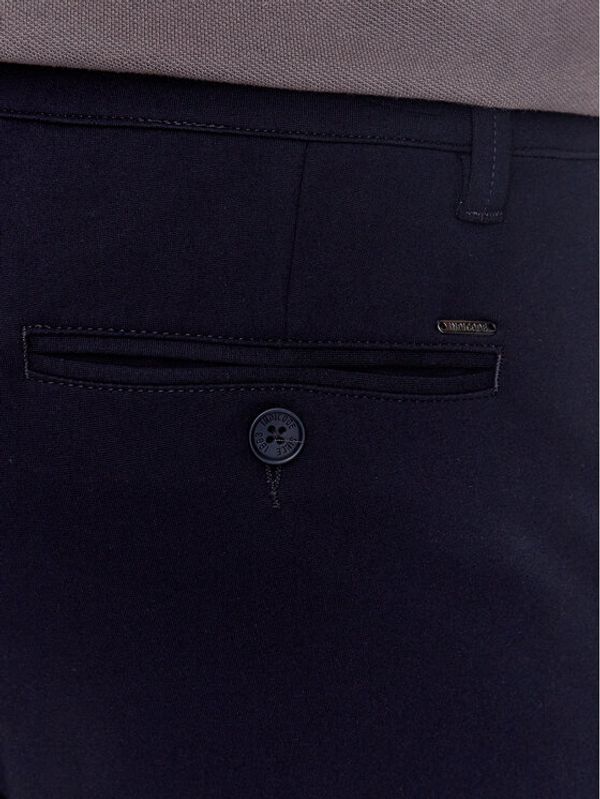 INDICODE INDICODE Шорти от плат Aalborg 70-371 Тъмносин Regular Fit