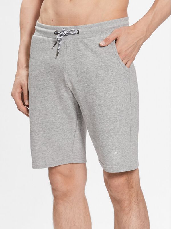 INDICODE INDICODE Шорти от плат Brennan 70-442 Сив Regular Fit