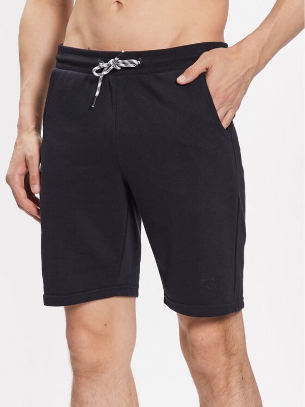 INDICODE INDICODE Шорти от плат Brennan 70-442 Тъмносин Regular Fit