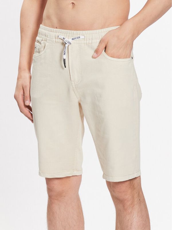 INDICODE INDICODE Шорти от плат Rosson 70-646 Бежов Regular Fit