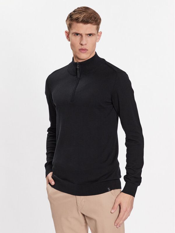 INDICODE INDICODE Суитшърт Ancona 35-298 Черен Regular Fit