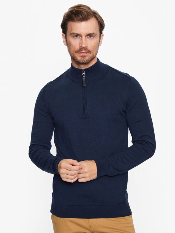 INDICODE INDICODE Суитшърт Ancona 35-298 Тъмносин Regular Fit