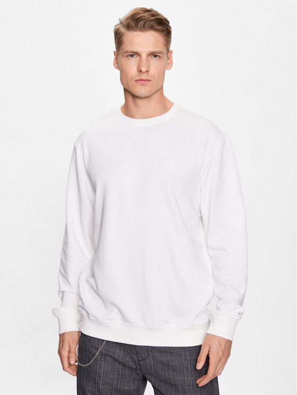 INDICODE INDICODE Суитшърт Holt 50-251 Бял Regular Fit