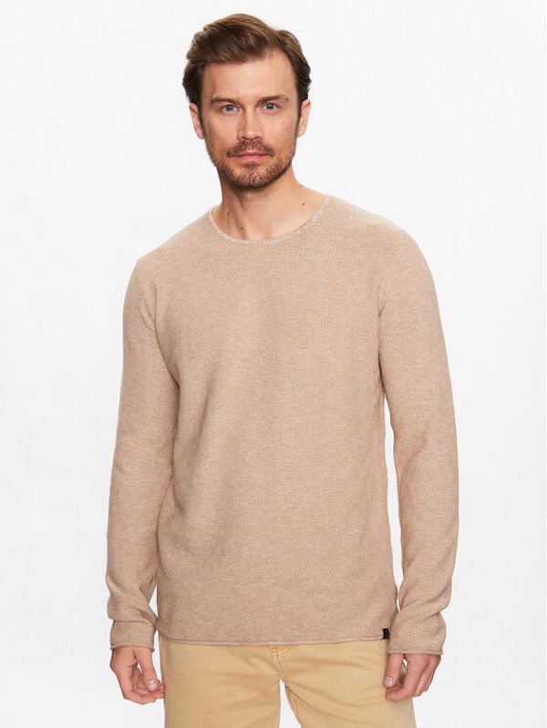 INDICODE INDICODE Суитшърт Kristian 35-128 Бежов Regular Fit