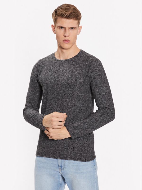 INDICODE INDICODE Суитшърт Kristian 35-128 Сив Regular Fit