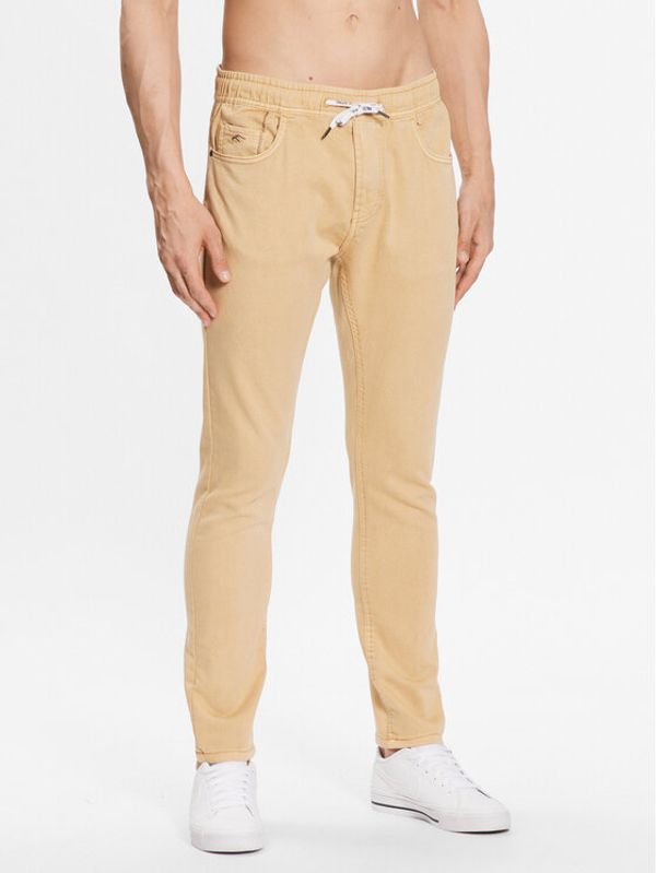 INDICODE INDICODE Текстилни панталони Cayman 60-310 Бежов Regular Fit