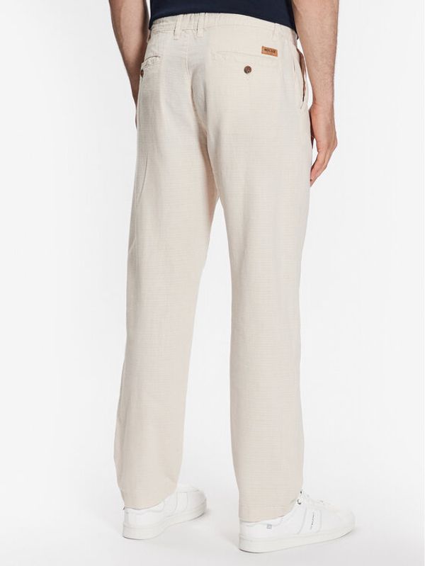 INDICODE INDICODE Текстилни панталони Clio 60-301 Бежов Regular Fit