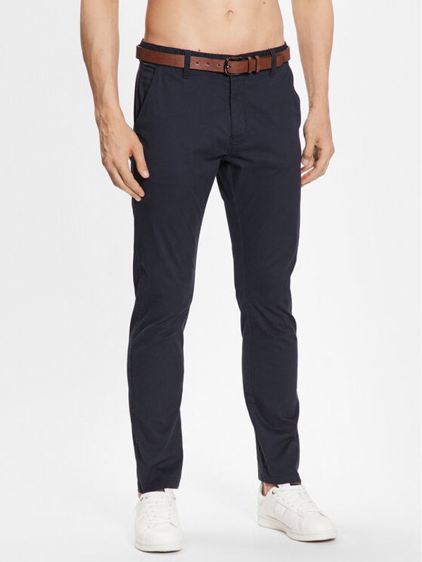 INDICODE INDICODE Текстилни панталони Gower 65-159 Тъмносин Regular Fit