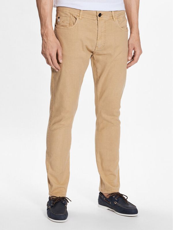 INDICODE INDICODE Текстилни панталони Rajan 60-249 Кафяв Regular Fit