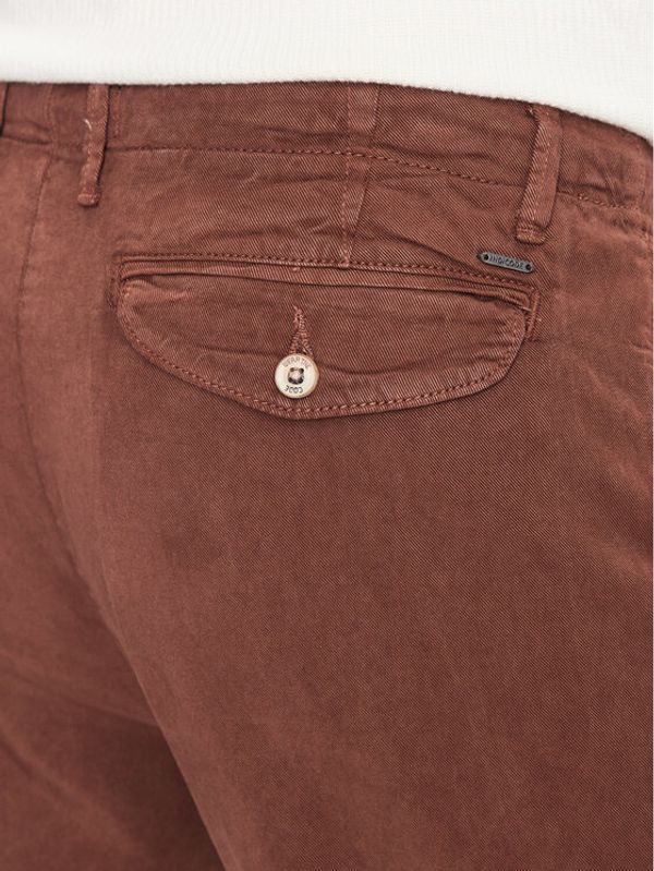INDICODE INDICODE Текстилни панталони Ville 60-291 Кафяв Regular Fit