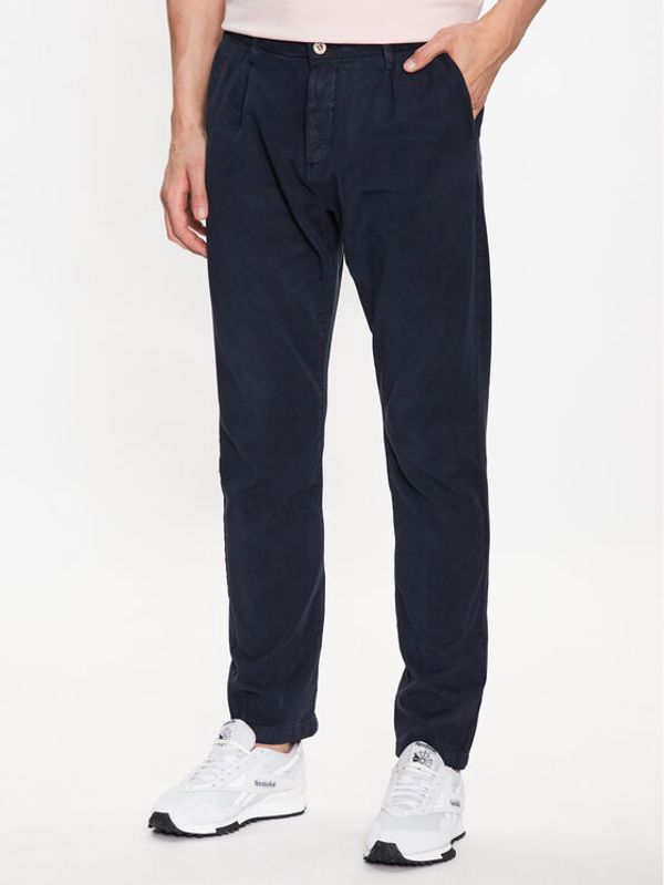 INDICODE INDICODE Текстилни панталони Ville 60-291 Тъмносин Regular Fit