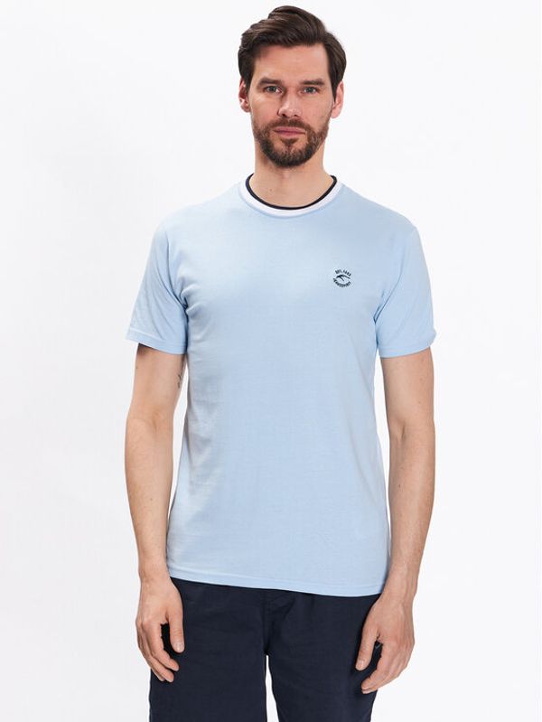 INDICODE INDICODE Тишърт Atlas 40-927 Син Regular Fit