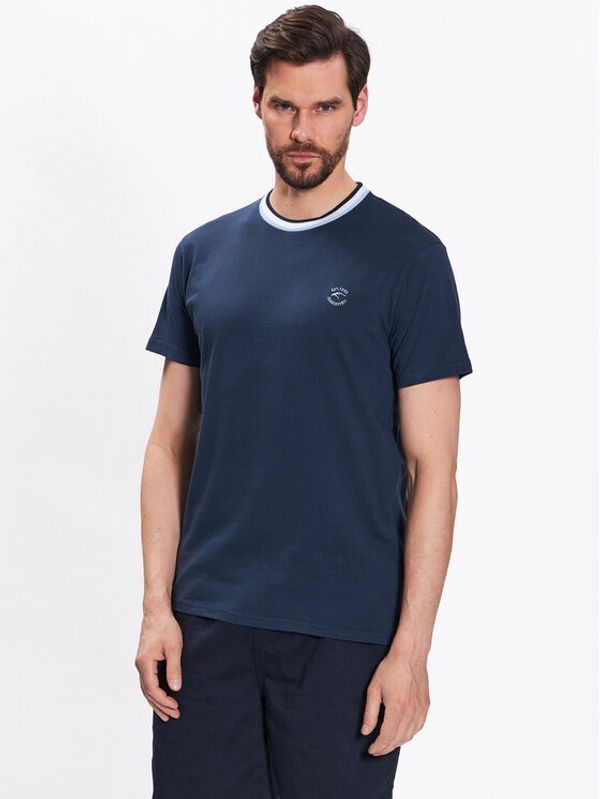 INDICODE INDICODE Тишърт Atlas 40-927 Тъмносин Regular Fit