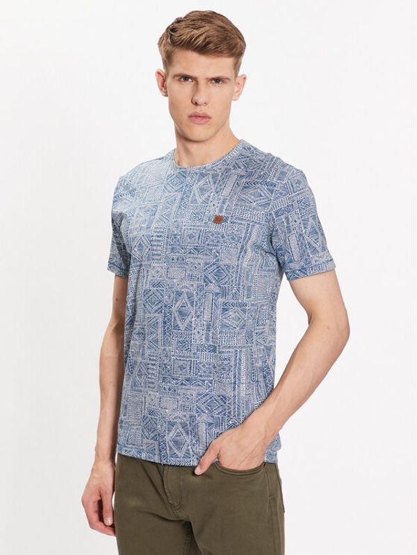 INDICODE INDICODE Тишърт Benny 40-961 Тъмносин Regular Fit