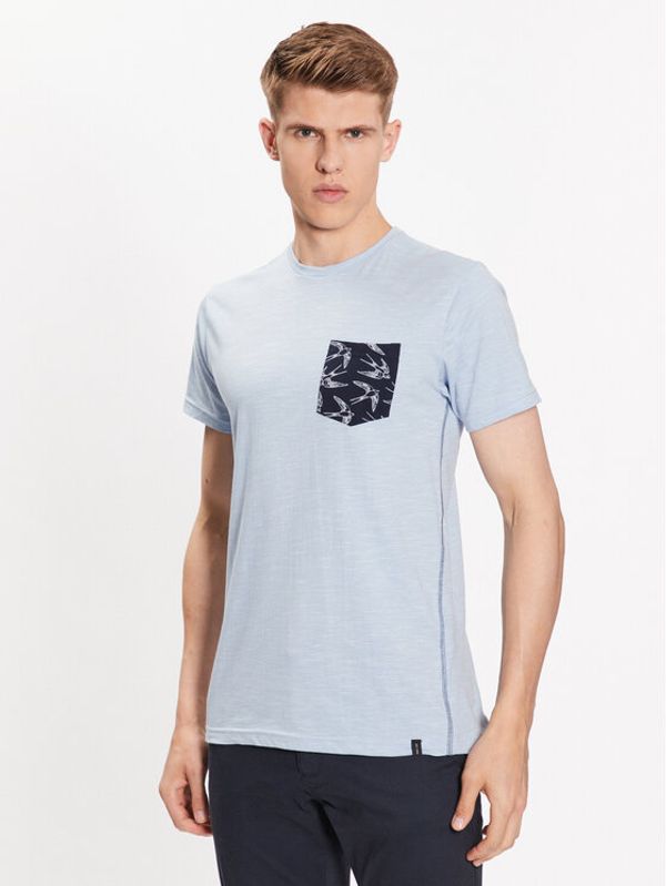 INDICODE INDICODE Тишърт Blaine 40-042 Син Regular Fit