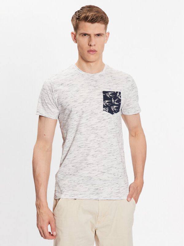 INDICODE INDICODE Тишърт Blaine 40-042 Сив Regular Fit