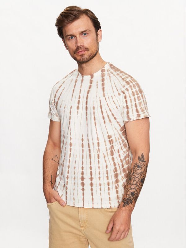 INDICODE INDICODE Тишърт Elmo 40-940 Кафяв Regular Fit