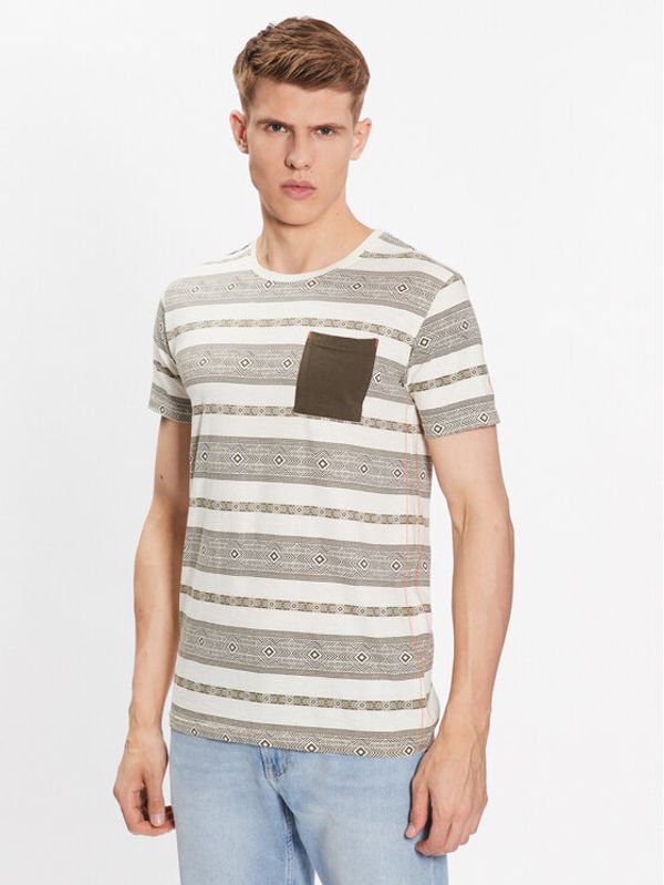 INDICODE INDICODE Тишърт Raffa 40-925 Каки Regular Fit