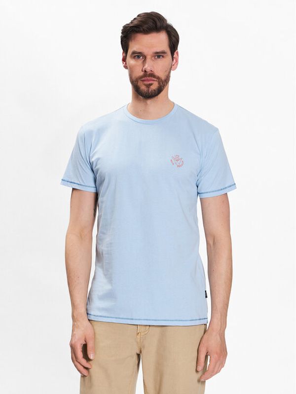 INDICODE INDICODE Тишърт Wave 40-933 Син Regular Fit