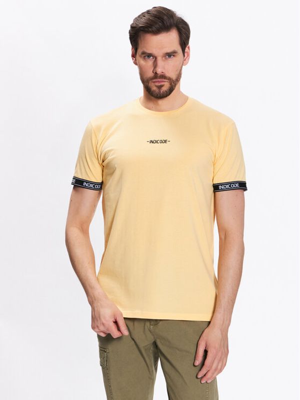 INDICODE INDICODE Тишърт Zayn 40-880 Жълт Regular Fit